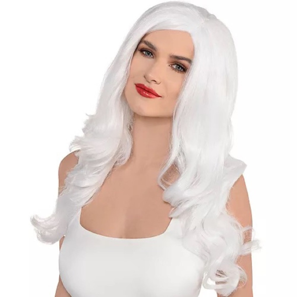 Platinum blonde wig